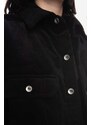Rick Owens geacă Cropped Outershirt femei, culoarea negru, de tranziție DS02B4706.VS.BLACK-Black