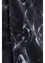 Han Kjøbenhavn cămașă Boxed Overshirt bărbați, culoarea negru, cu guler clasic, relaxed M.132506-BLACK