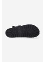 A.P.C. sandale de piele bărbați, culoarea negru PXAWV.H51075-BLACK