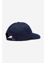 Lacoste șapcă de baseball din bumbac culoarea bleumarin, cu imprimeu