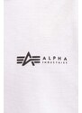 Alpha Industries polo de bumbac culoarea alb, uni 106600.09-white