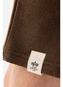 Alpha Industries pantaloni scurți din bumbac culoarea maro 106365.629-brown