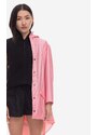 Rains geacă Essential Jacket culoarea roz, de tranziție, oversize 12010-PINK.SKY