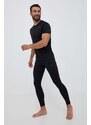 adidas Performance leggins de antrenament culoarea negru, neted