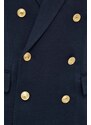 Polo Ralph Lauren sacou din lână culoarea bleumarin, cu două rânduri de nasturi, uni 211910134