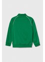 adidas Originals bluza copii culoarea verde, cu imprimeu