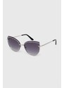 Guess ochelari de soare femei, culoarea argintiu