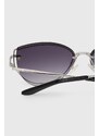 Guess ochelari de soare femei, culoarea argintiu