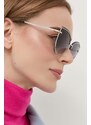 Guess ochelari de soare femei, culoarea argintiu