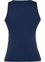 Trendyol Navy Blue Cotton Halterneck Fitted/Slip-on, Stretchy Knit Undershirt Singlet