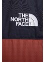 The North Face vesta de puf barbati, culoarea maro, de iarna