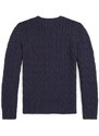 Polo Ralph Lauren pulover de bumbac pentru copii culoarea albastru marin
