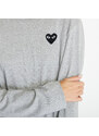 Comme des Garçons PLAY Heart Logo Long Sleeve Tee UNISEX Gray