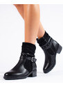 GOODIN Shelvt women's ankle boots with decorative belt
