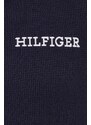 Tommy Hilfiger hanorac lounge din bumbac culoarea bleumarin, cu glugă, uni UM0UM03131