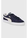 Puma sneakers din piele întoarsă Suede Classic XXI culoarea bleumarin 374915