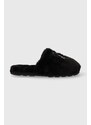 Juicy Couture papuci de casa culoarea negru