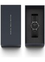 Daniel Wellington ceas Petite 36 Ashfield femei, culoarea negru