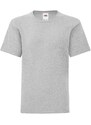 Grey children's t-shirt in combed cotton Fruit of the Loom