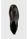 Vagabond Shoemakers ghete chelsea de piele SHEILA femei, culoarea maro, cu toc plat, 5635.201.35