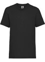 Black Fruit of the Loom Cotton T-shirt