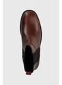 Vagabond Shoemakers ghete chelsea de piele SHEILA femei, culoarea rosu, cu toc plat, 5635.201.27
