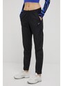 Asics pantaloni de alergare Core femei, culoarea negru, neted