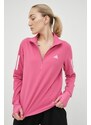 Adidas Performance hanorac de jogging Own the Run femei, culoarea roz, cu imprimeu