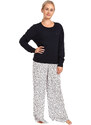 Pijama damă Tommy Hilfiger multicoloră (UW0UW04866 0S2) XS
