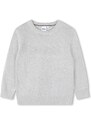 BOSS pulover de bumbac pentru copii culoarea gri, light