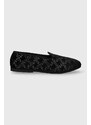 Karl Lagerfeld papuci de casa KLARA III culoarea negru, KL40040