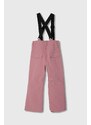 Protest pantaloni de schi pentru copii culoarea roz