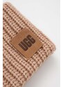 UGG palarie si manusi din amestec de lana culoarea maro