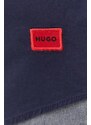 HUGO cămașă bărbați, culoarea bleumarin, cu guler clasic, slim 50500216