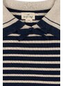 Konges Sløjd pulover de bumbac pentru copii culoarea albastru marin