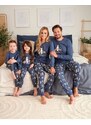 DN Nightwear Pijamale damă Best Friends cu animale din pădure albastru