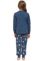 DN Nightwear Pijamale copii Best Friends animale de pădure albastru