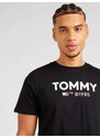 Tommy Jeans Tricou 'ESSENTIAL' bleumarin / roșu / negru / alb