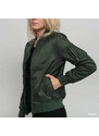 Jachetă bomber pentru femei Urban Classics Ladies Basic Bomber Jacket Green