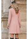 SENTIERRI Palton Carol roz din lana cu nasturi aurii