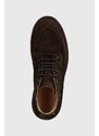Astorflex pantofi de piele întoarsă NUVOFLEX bărbați, culoarea maro, NUVOFLEX.001.480