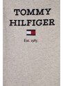 Tommy Hilfiger bluza copii culoarea gri, cu imprimeu