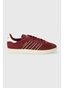 adidas Originals sneakers din piele întoarsă Gazelle culoarea bordo, ID3724