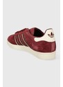 adidas Originals sneakers din piele întoarsă Gazelle culoarea bordo, ID3724