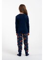 Italian Fashion Pijamale fete Wasilla albastră cu vulpe