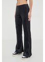 adidas Originals pantaloni de trening din velur Velvet culoarea negru, uni, IT9661