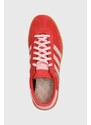 adidas Originals sneakers din piele întoarsă Handball Spezial culoarea roșu, IE5894