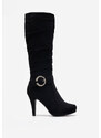 Zapatos Cizme dama elegante cu toc negre Oriela