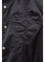Moschino Jeans geaca bomber femei, culoarea negru, de tranzitie