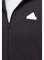 adidas bluză bărbați, culoarea negru, cu glugă, cu imprimeu IN3305